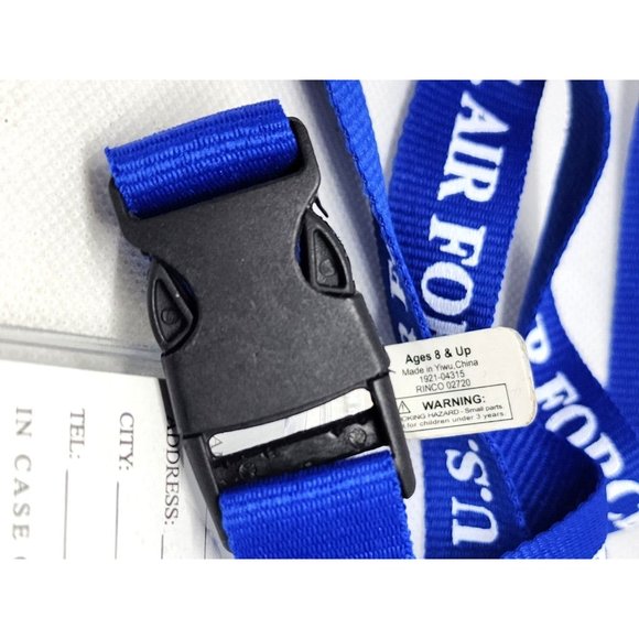 43" U.S Air Force ID Badge Detachable Lanyard Badge Holder Blue - Picture 3 of 11